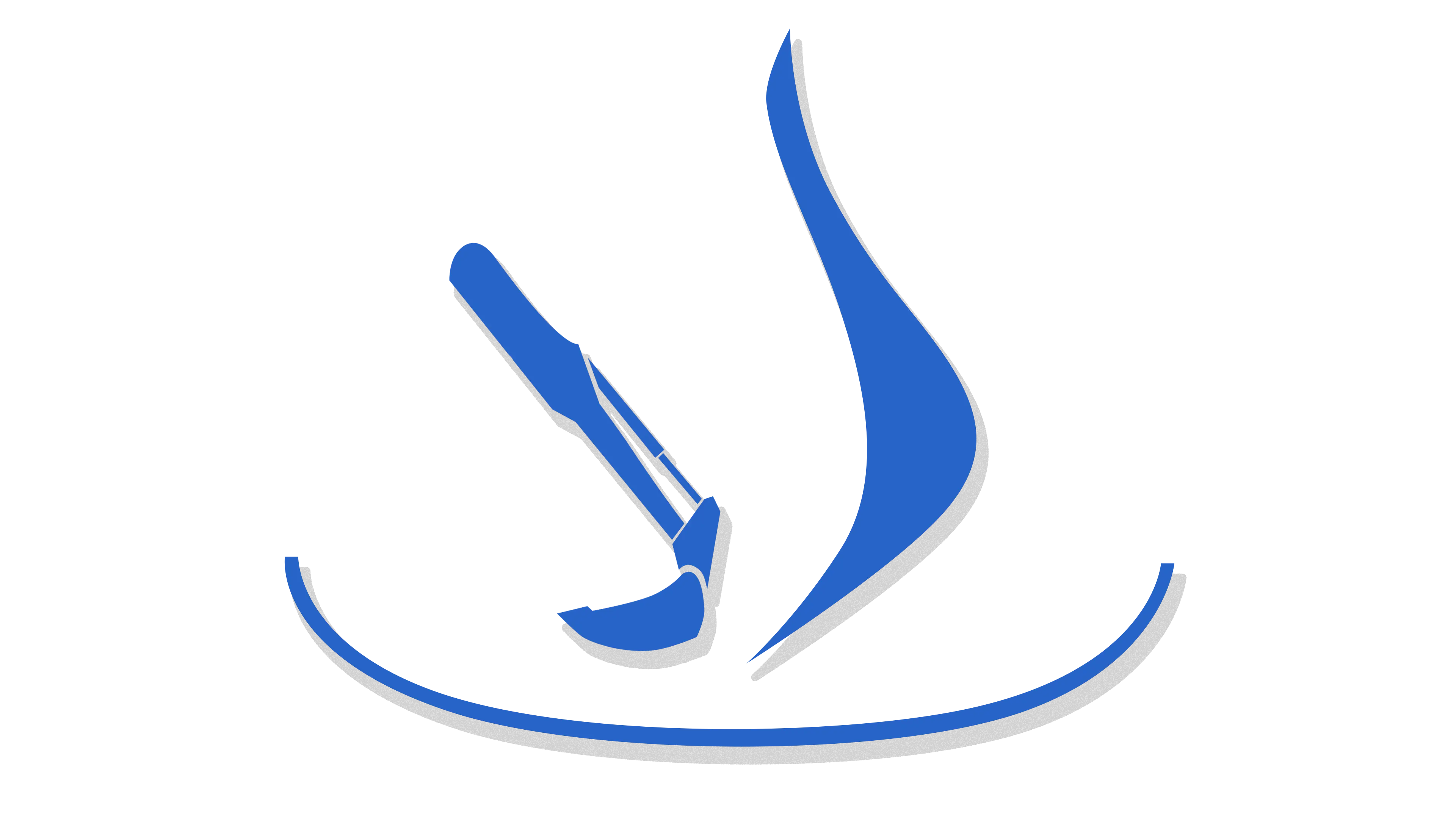 Blue Sailboat Logo Design