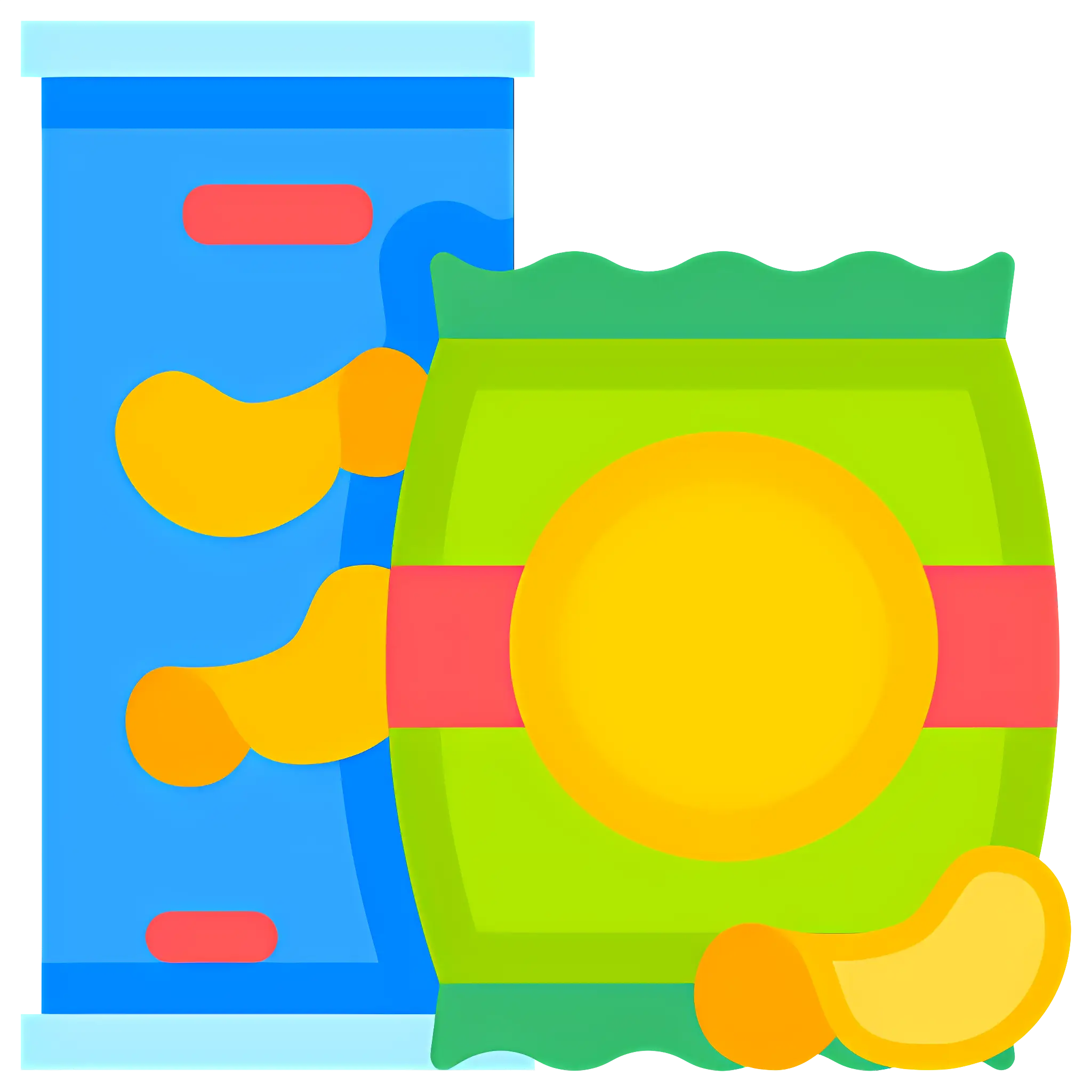 Colorful Snack Packages