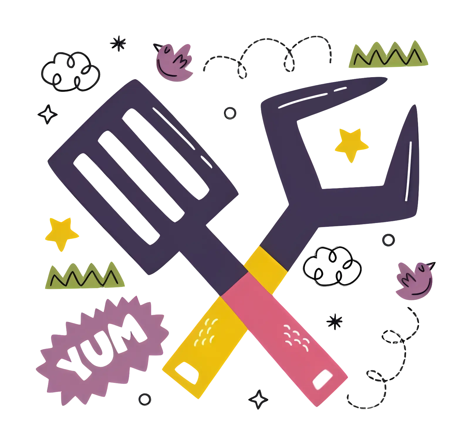 Colorful Cooking Utensils