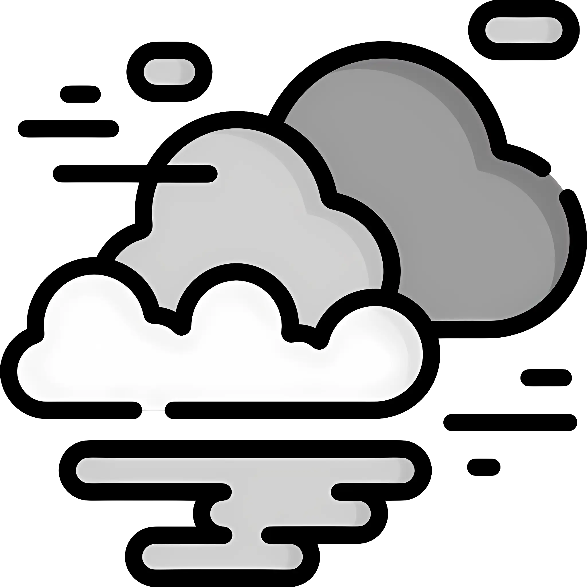 Clouds and Breeze Graphic Illustration