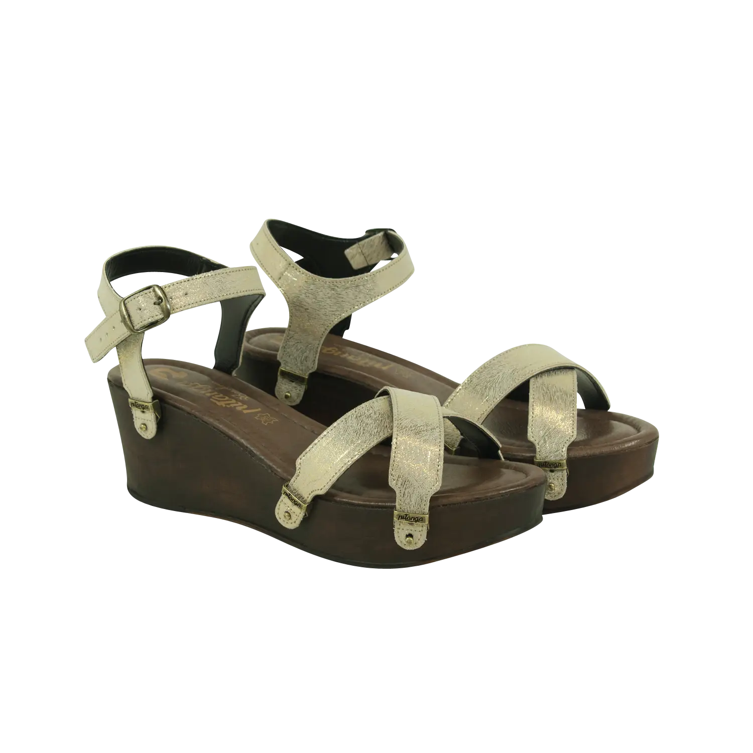 Fashionable Pair of Wedge Sandals