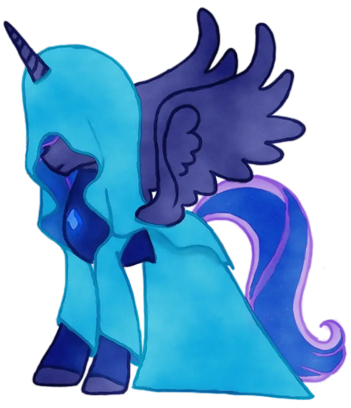 Unique Hooded Unicorn Cartoon Illustration