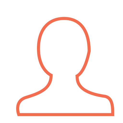 Minimalist User Icon in Outline Style
