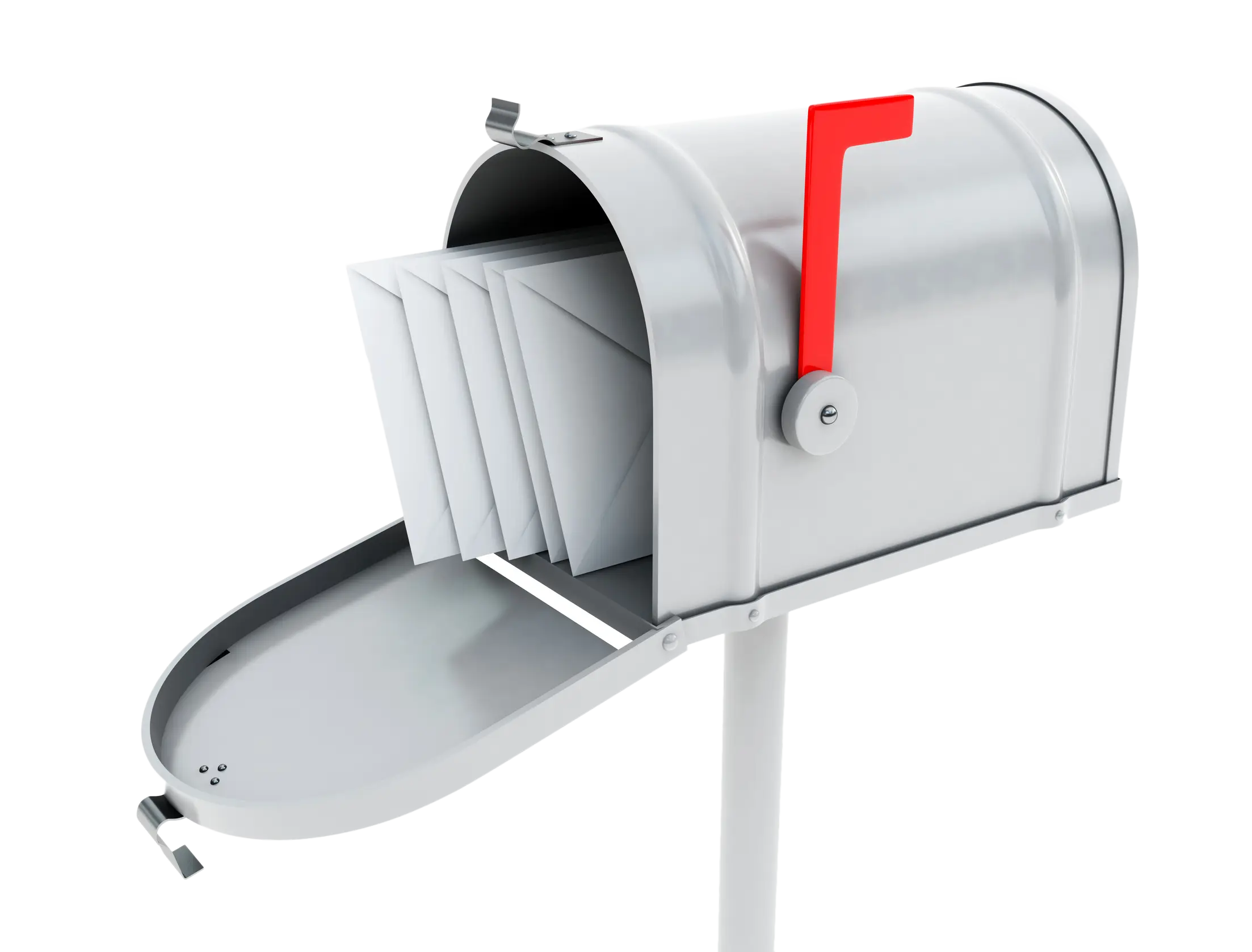 Open Mailbox with Letters