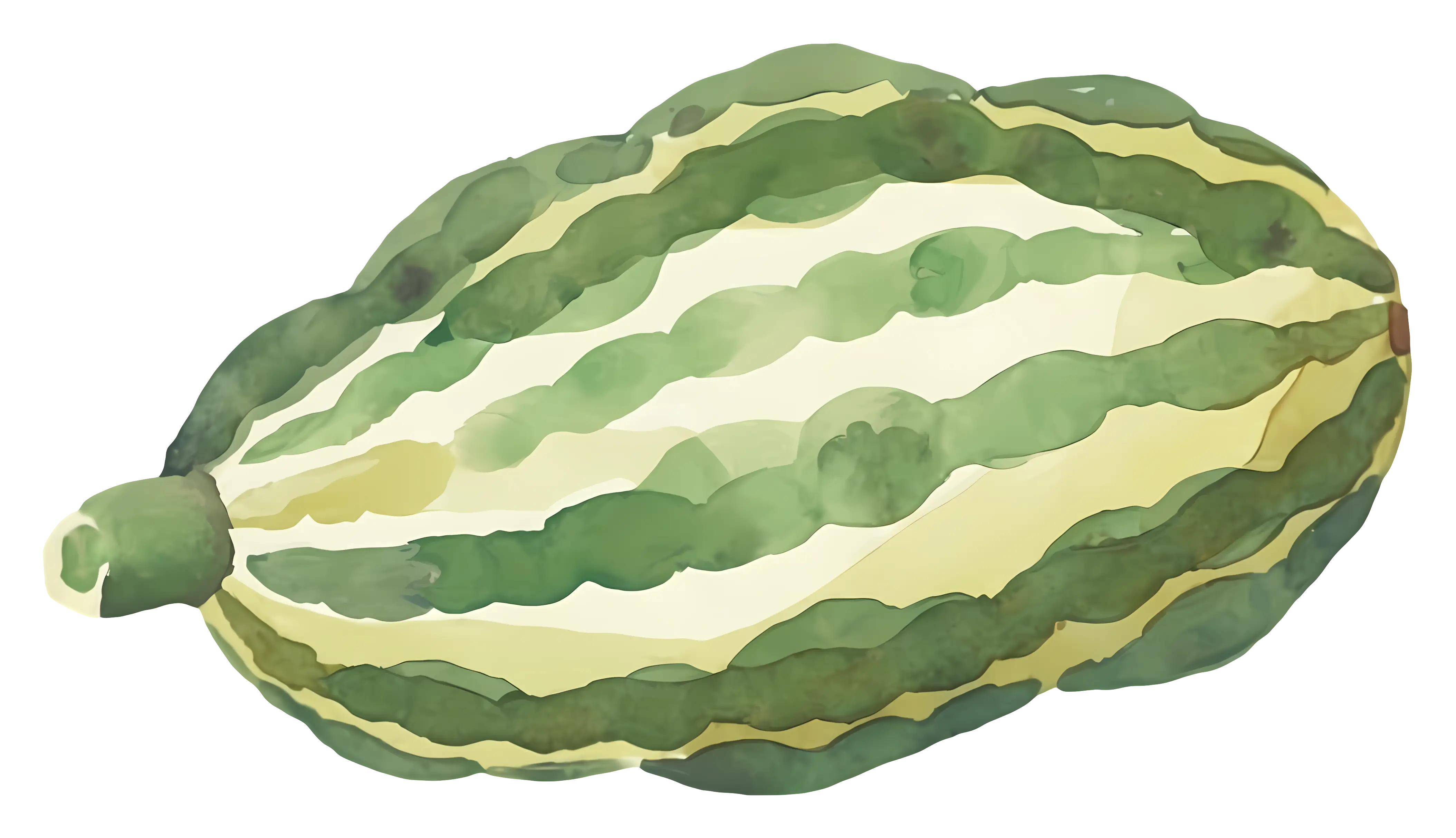 Green Watermelon Illustration