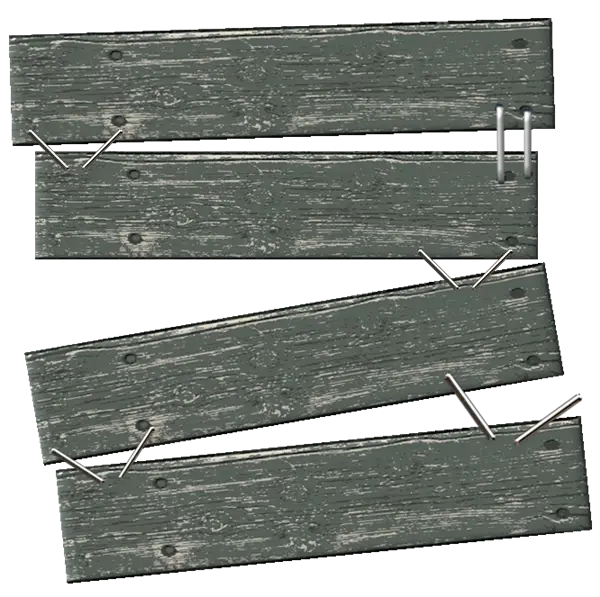 Wooden Planks with Nails