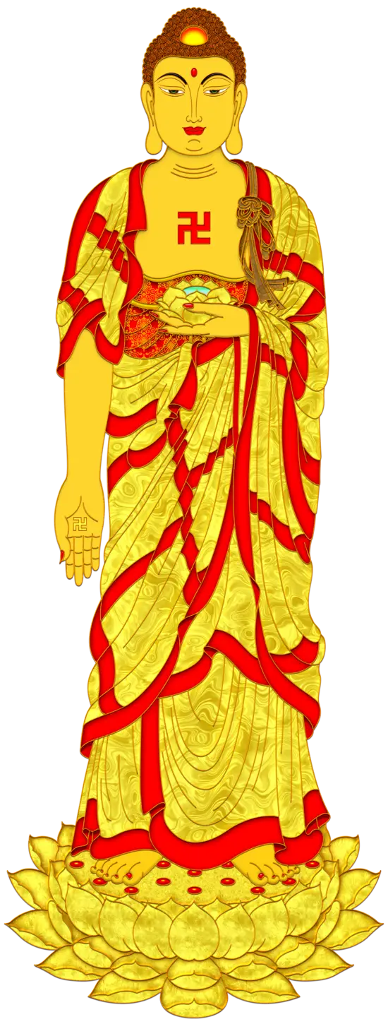 Golden Buddha Statue in Traditional Style
