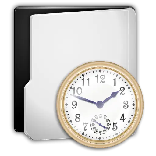 Clock and Folder Icon