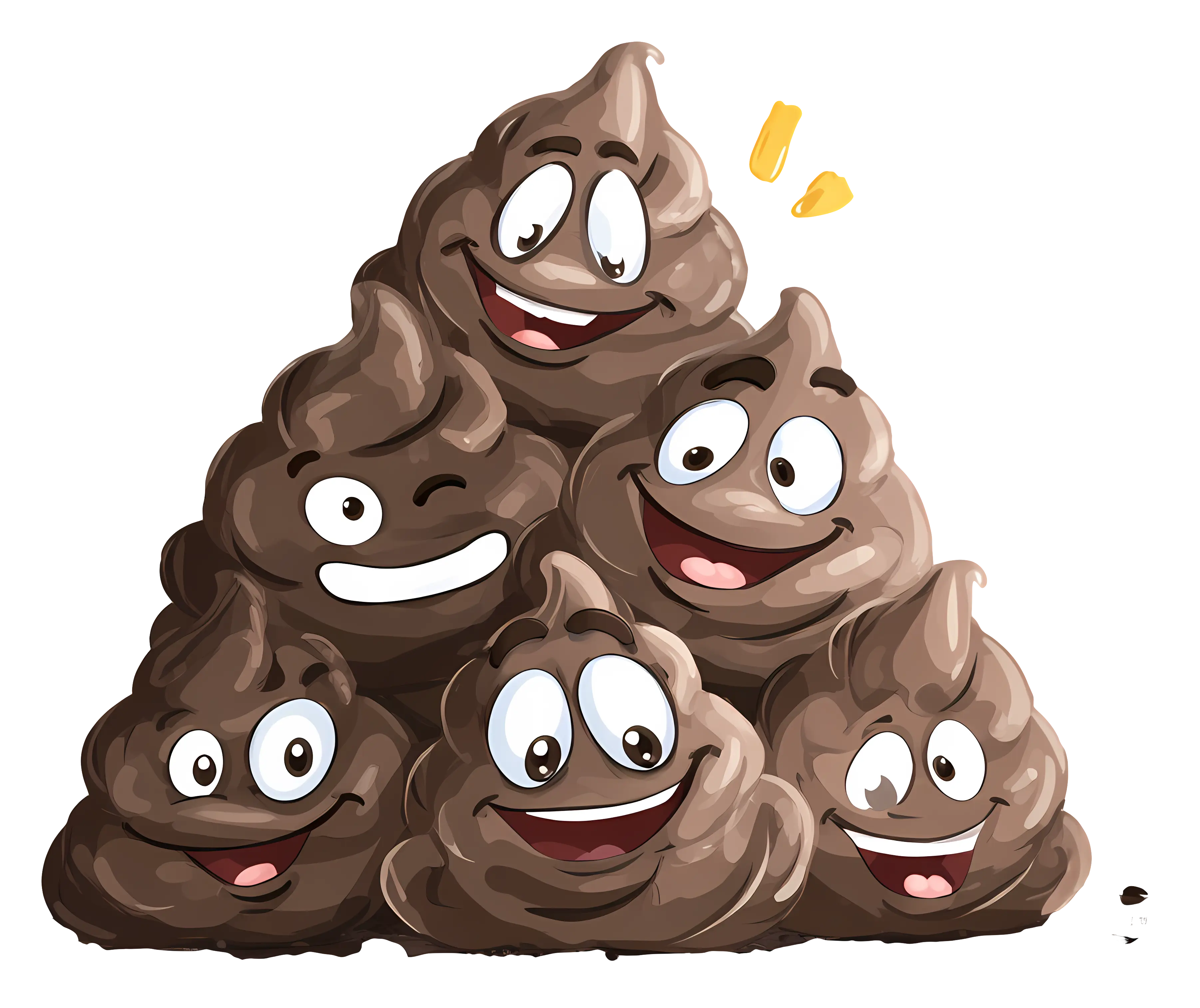 Happy Poop Cartoon