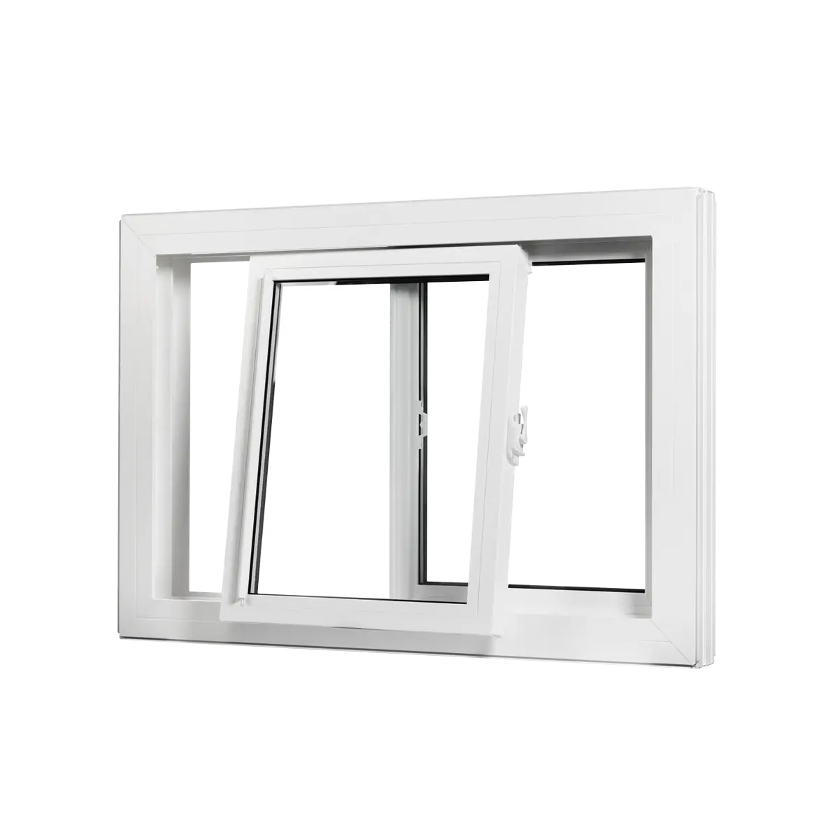 Sliding Window with Glass Panels