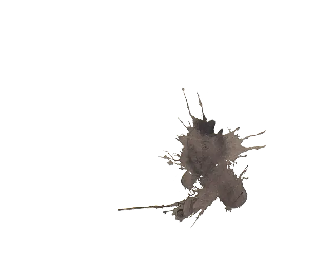 Abstract Ink Blot Design Element