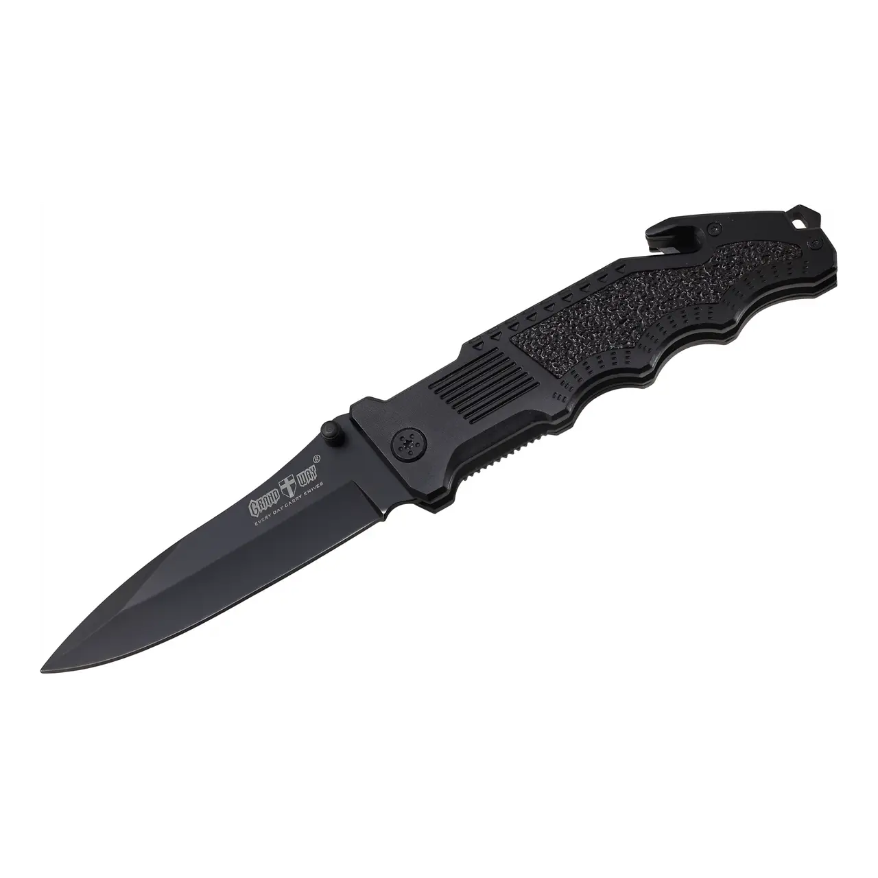 Black Folding Knife with Sleek Design