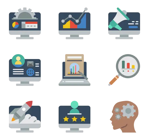 Set of Computer and Technology Icons