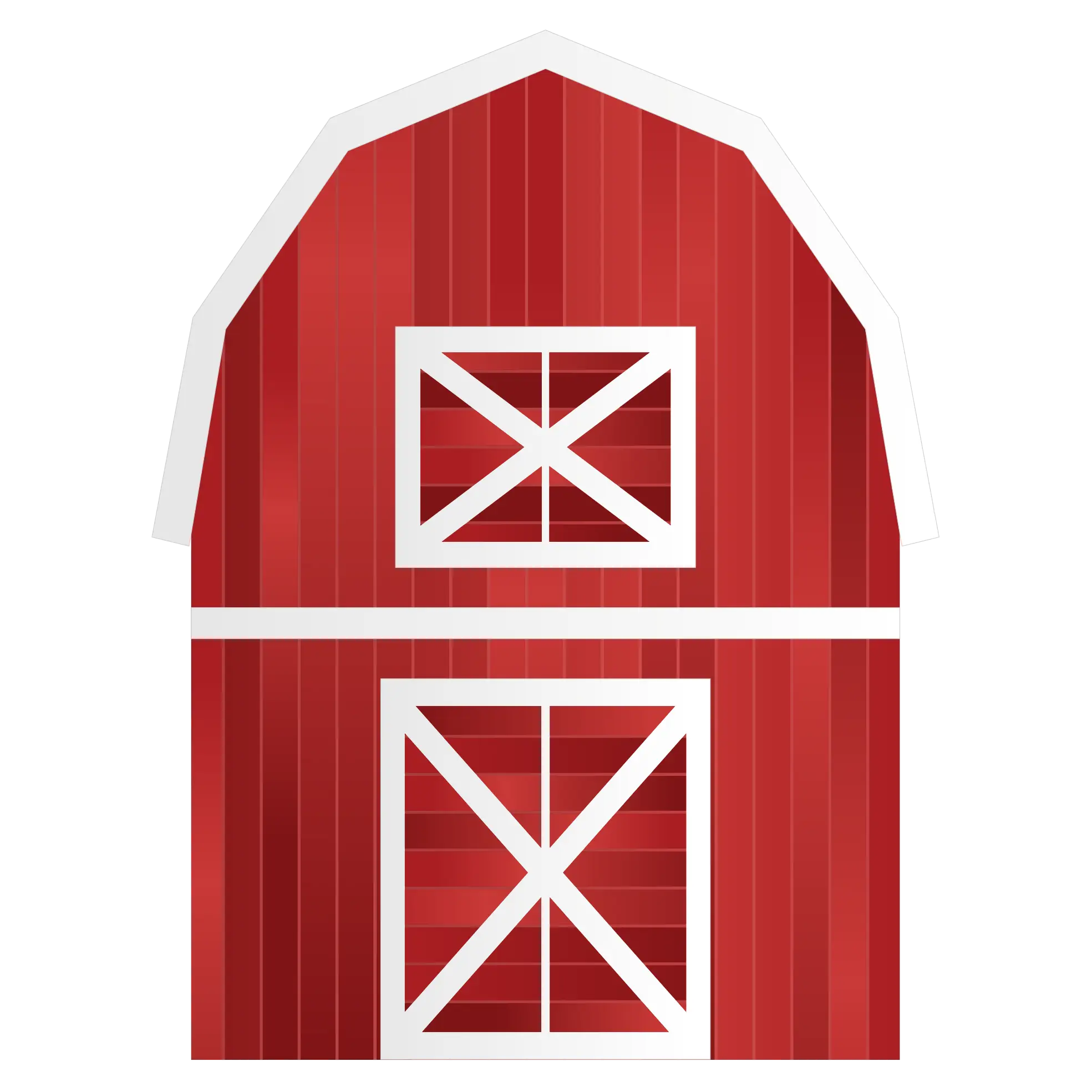 Red Barn Illustration for Rural Themes