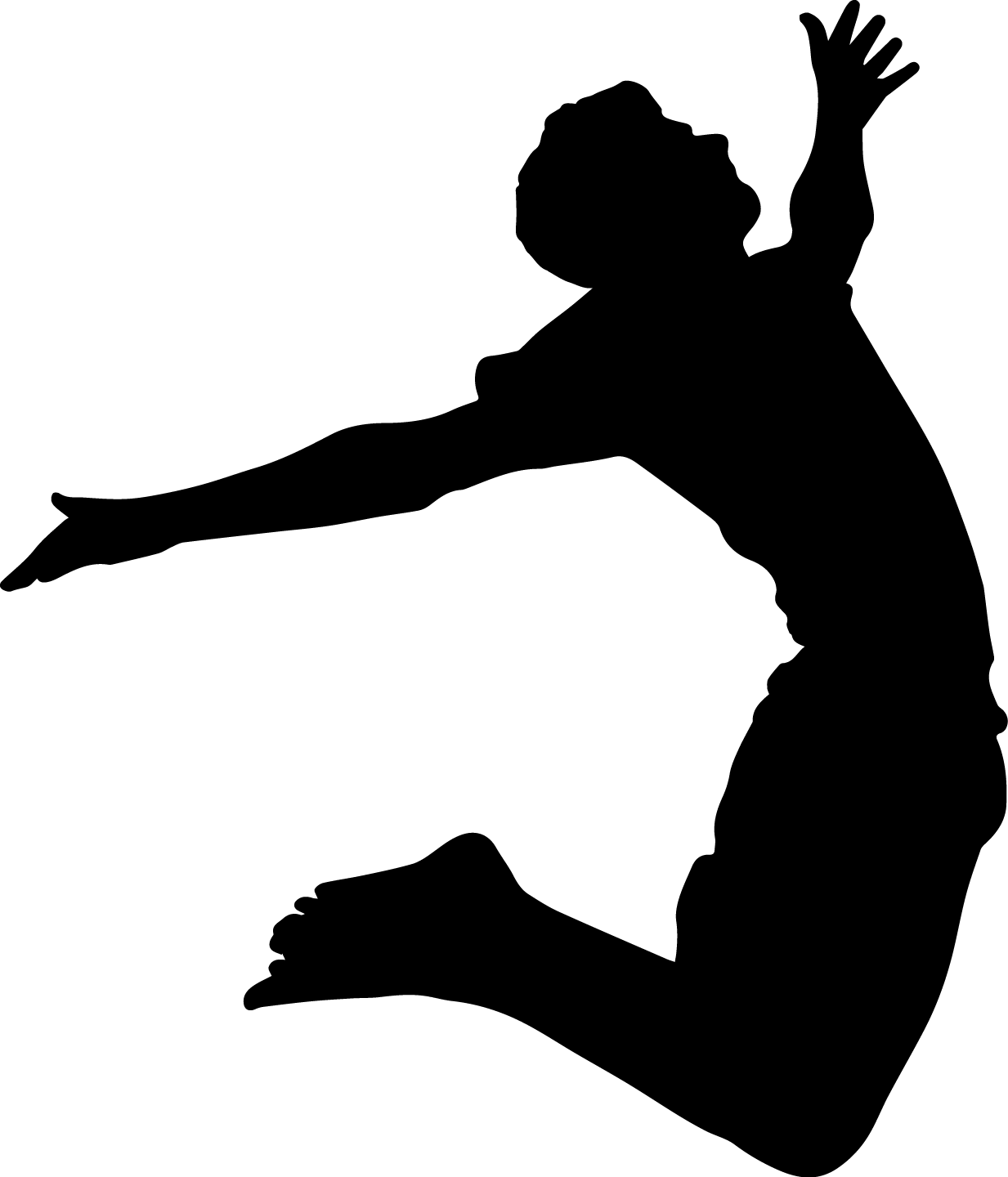 Silhouette of Jumping Person