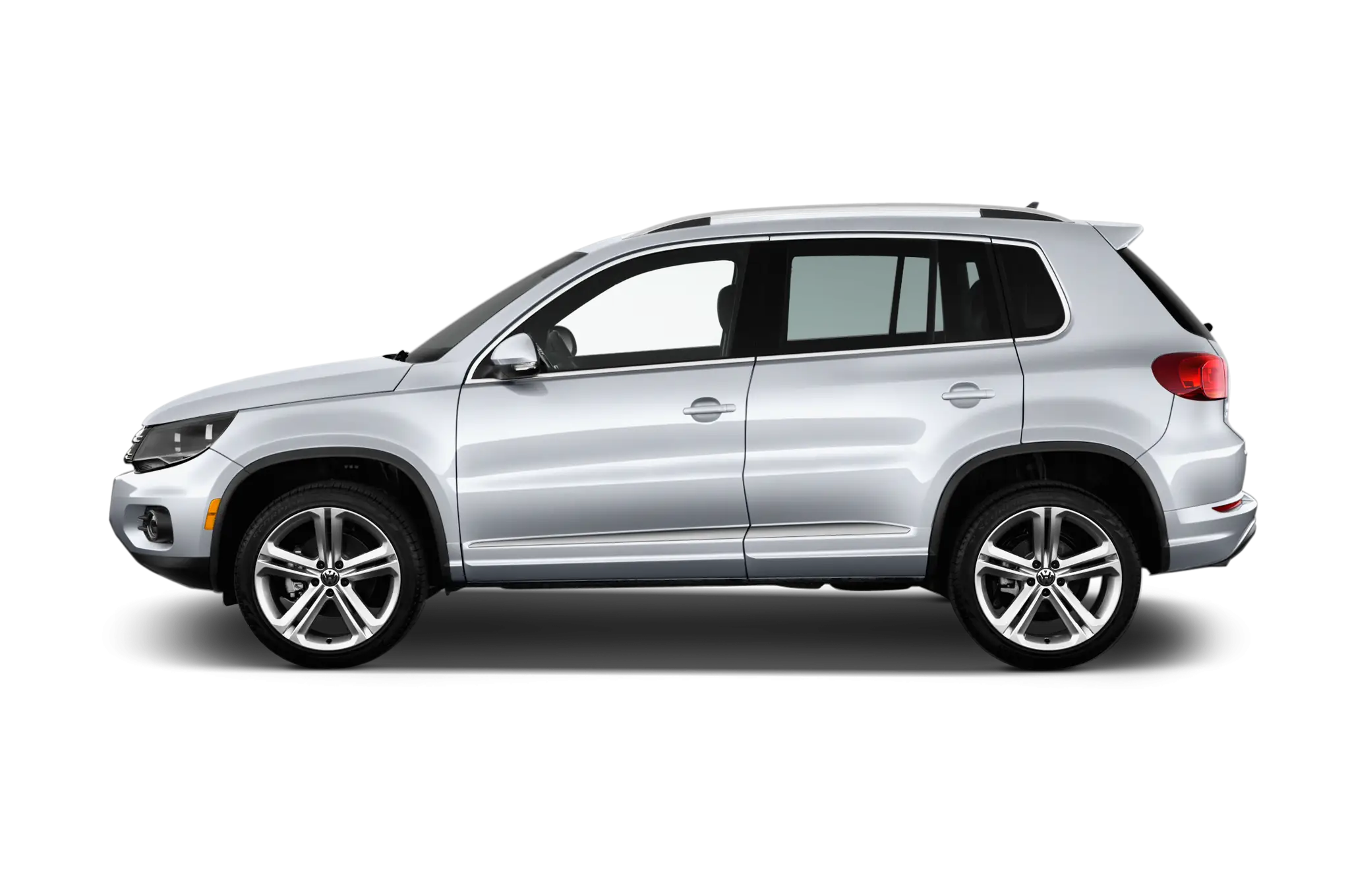 Silver SUV Car Side View