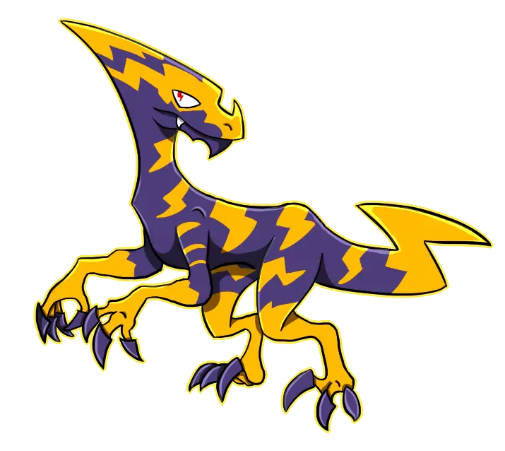 Colorful Cartoon Dinosaur Creature