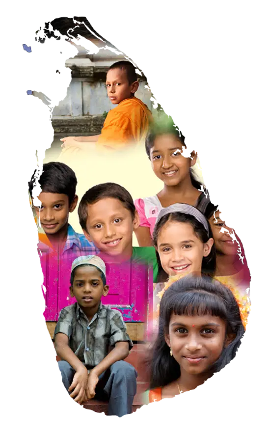 Smiling Children in Sri Lanka