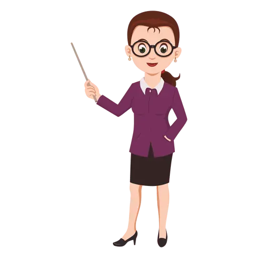 Female Teacher with Pointer