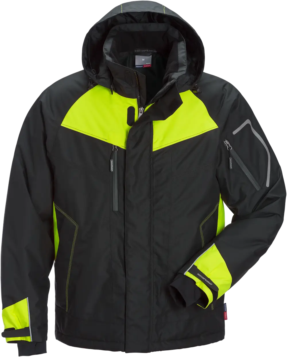 Black and Yellow Hooded Jacket