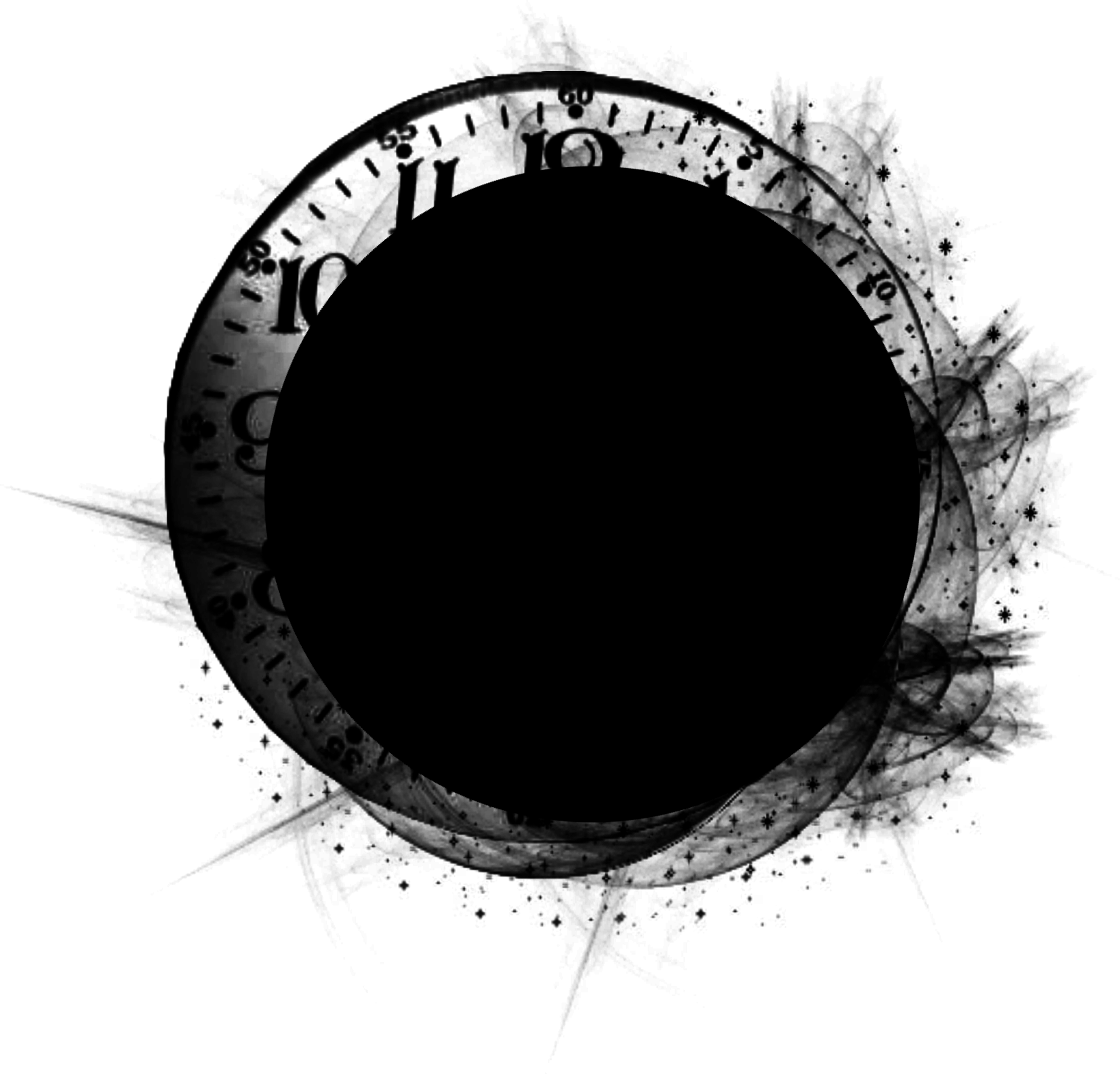 Abstract Clock with Black Hole