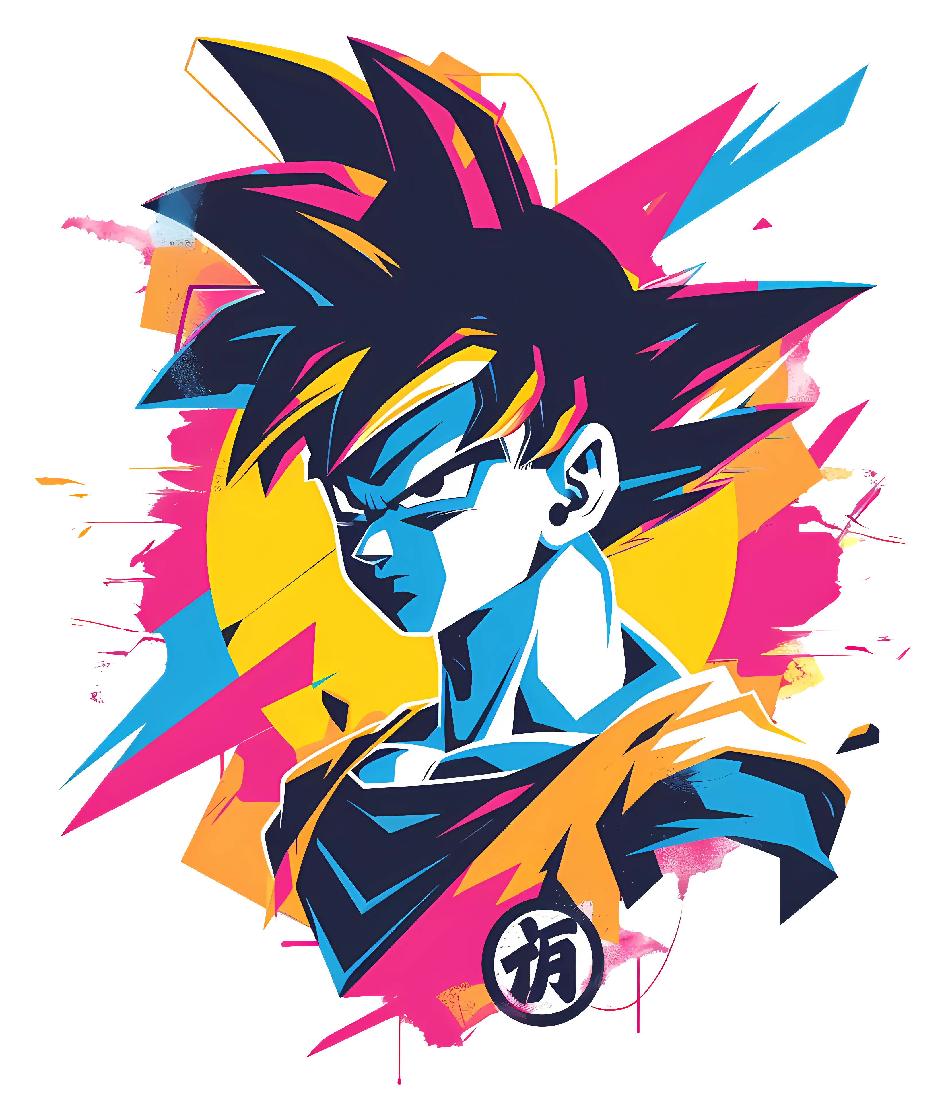 Stylized Anime Hero in Vibrant Artwork