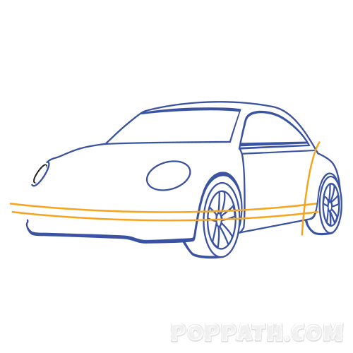 Minimalist Car Line Art Illustration