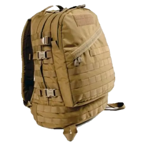 Tan Military Backpack for Outdoor Use