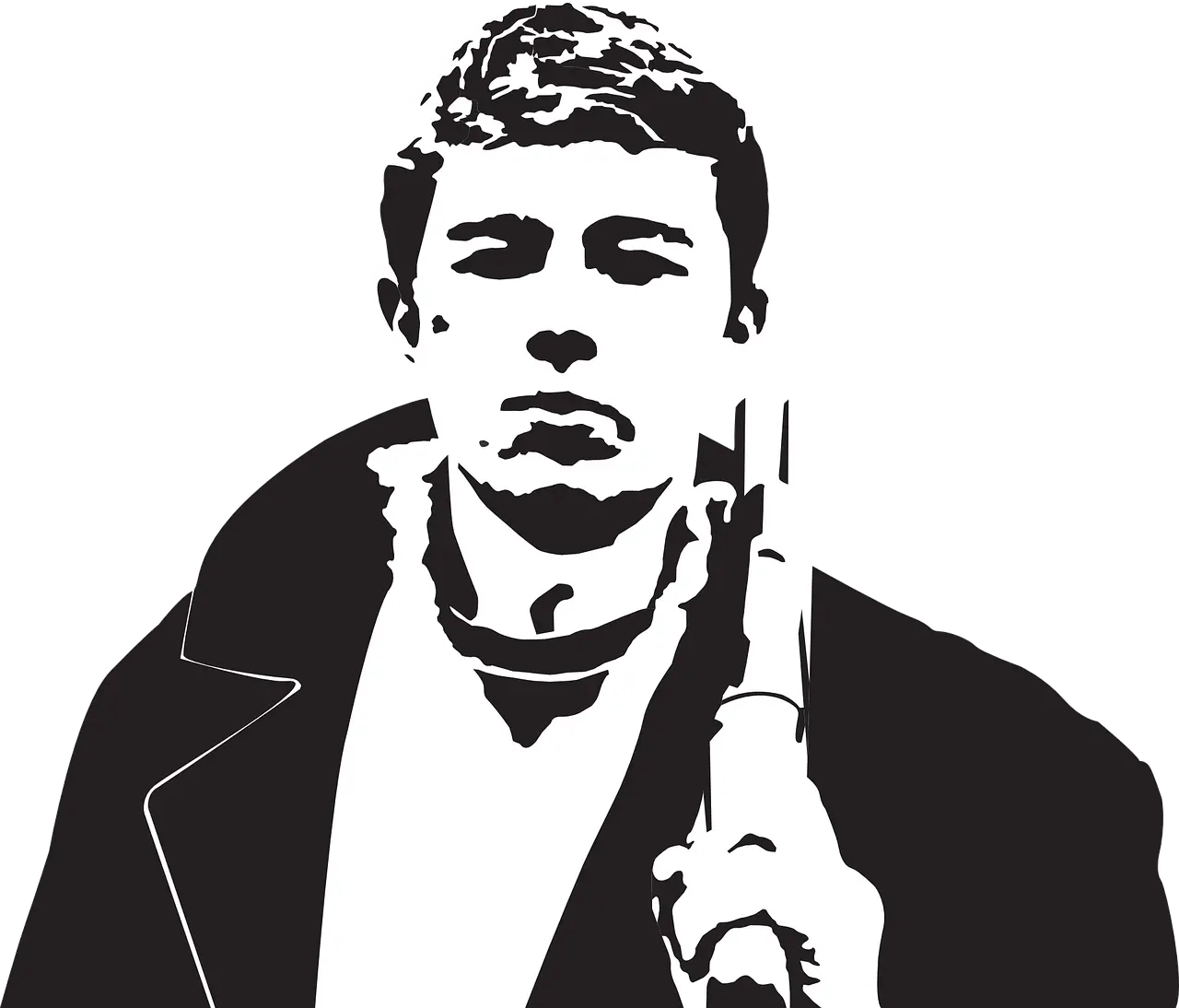Man Holding a Gun