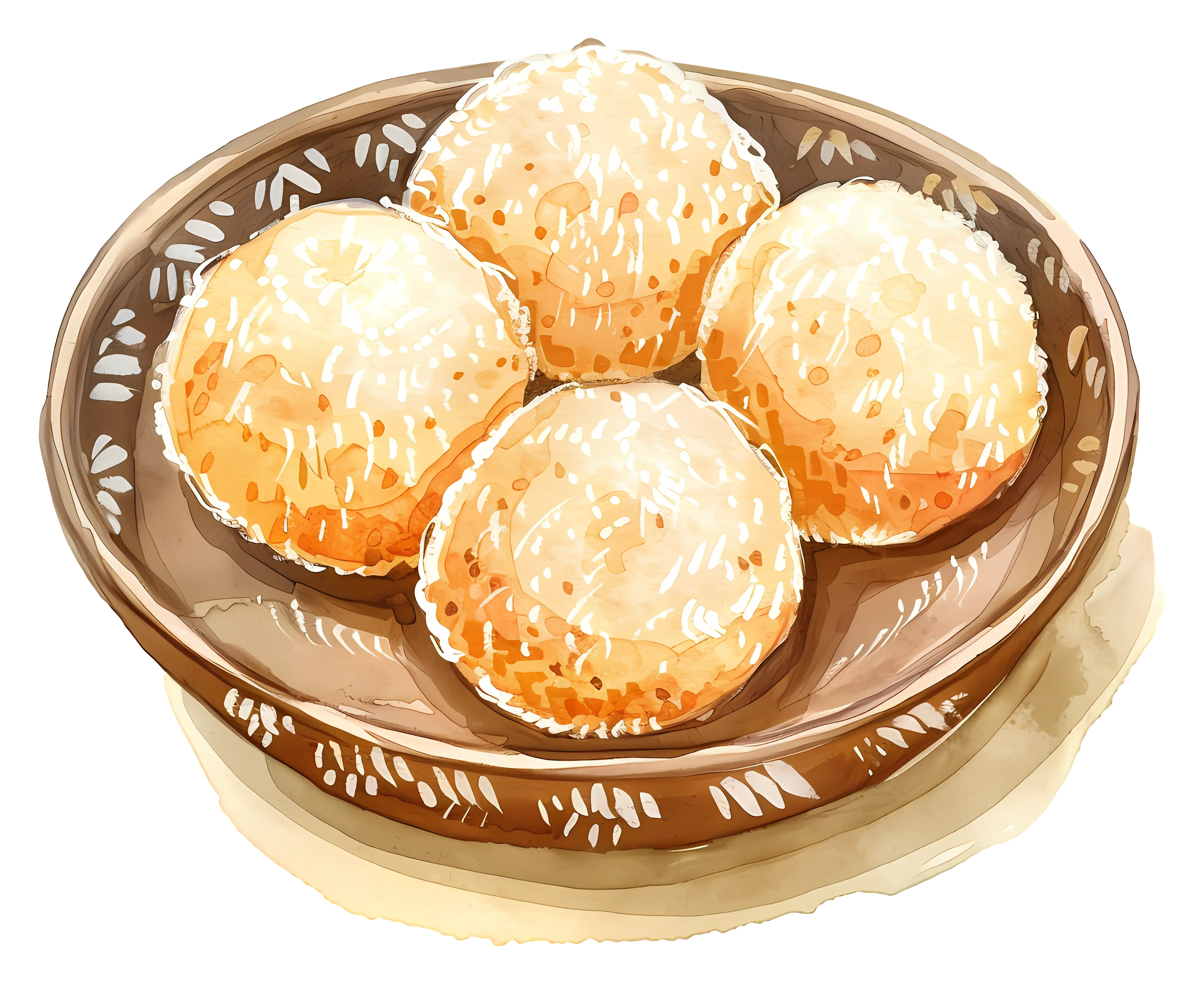 Golden Balls on a Plate