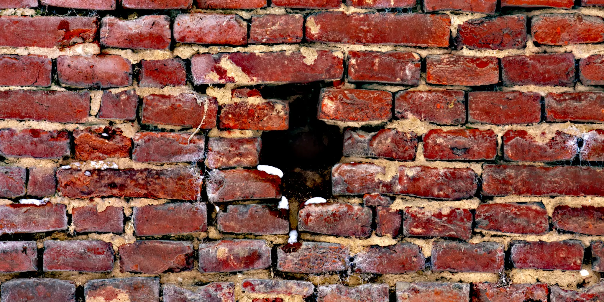 Damaged Brick Wall