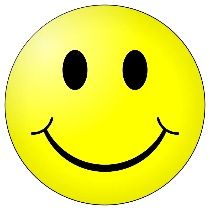 Vibrant Yellow Smiley Face Icon