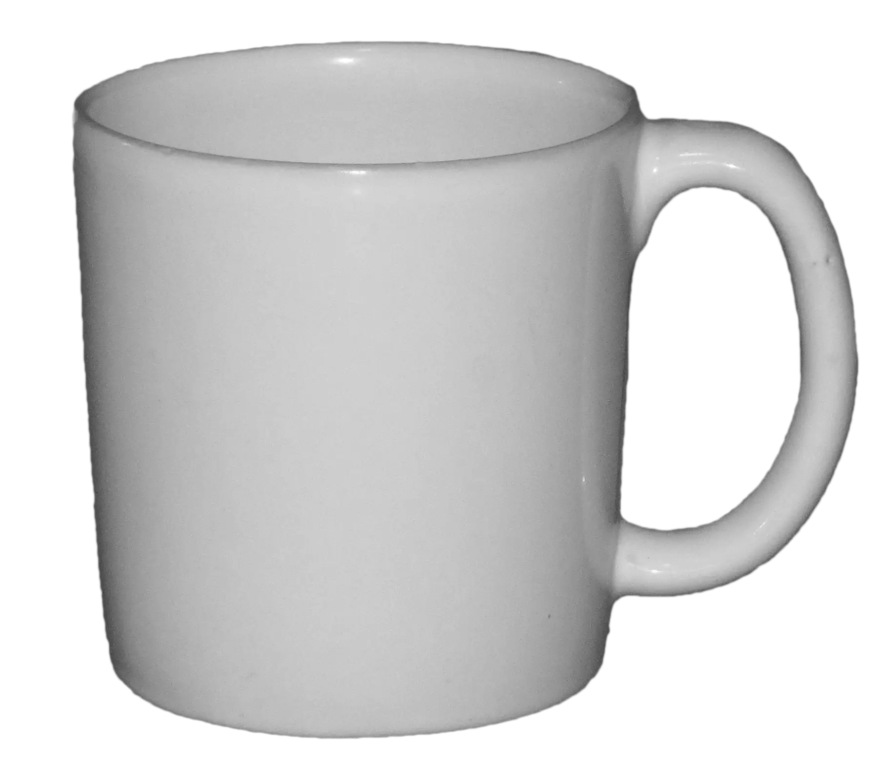 Plain White Coffee Mug for Beverages