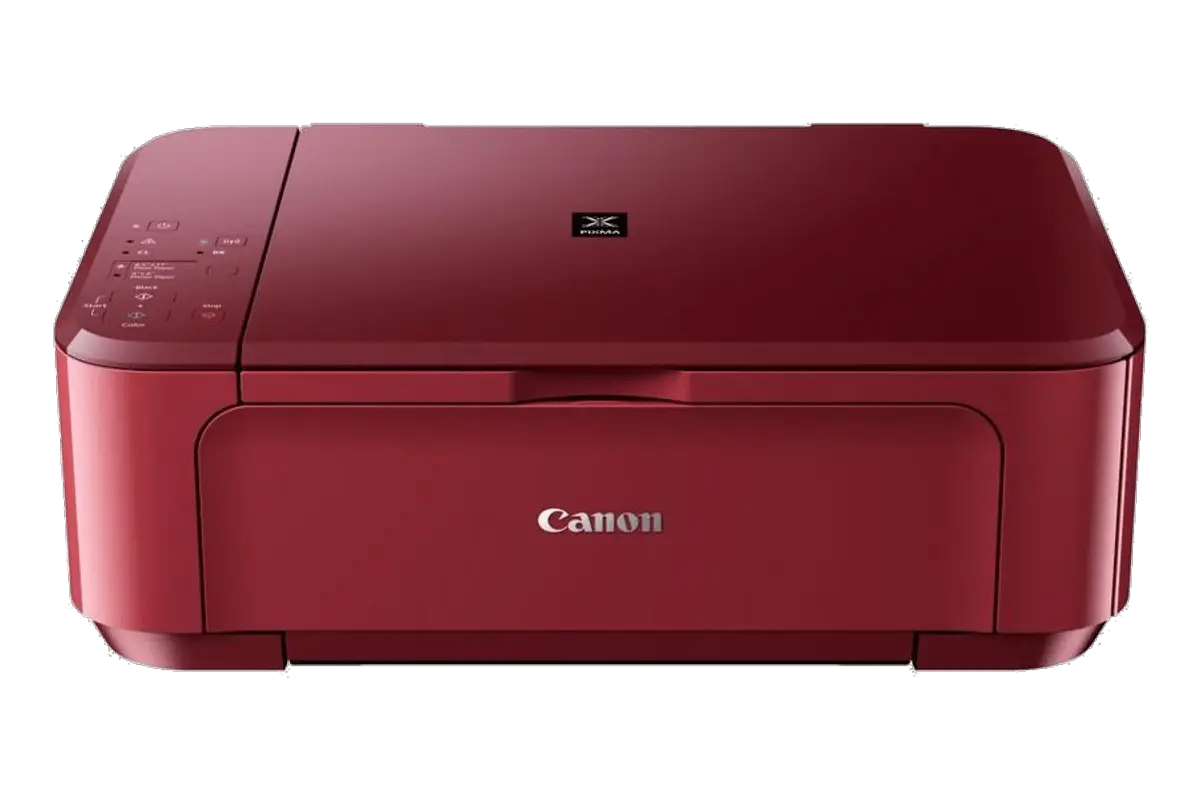 Sleek Red Home Printer