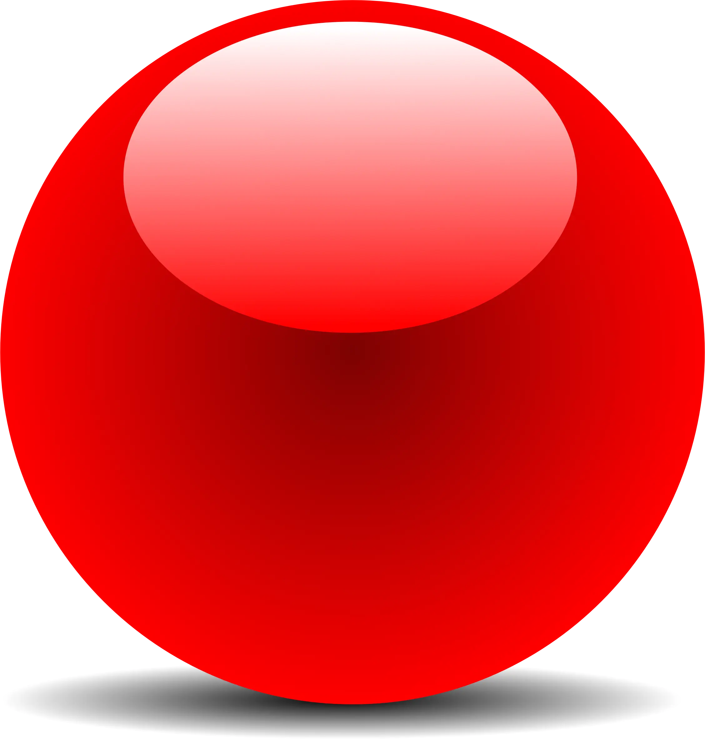Red Glossy Sphere Illustration