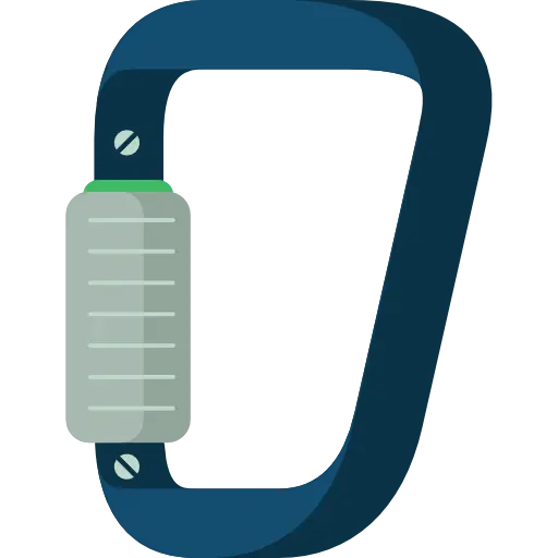 Blue Carabiner Clip