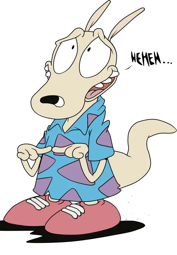Cartoon Character in Blue Shirt