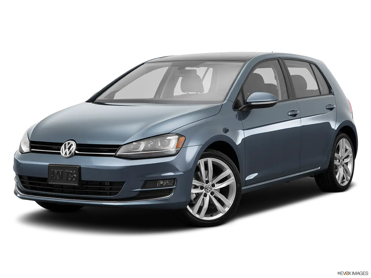 Blue Compact Urban Car