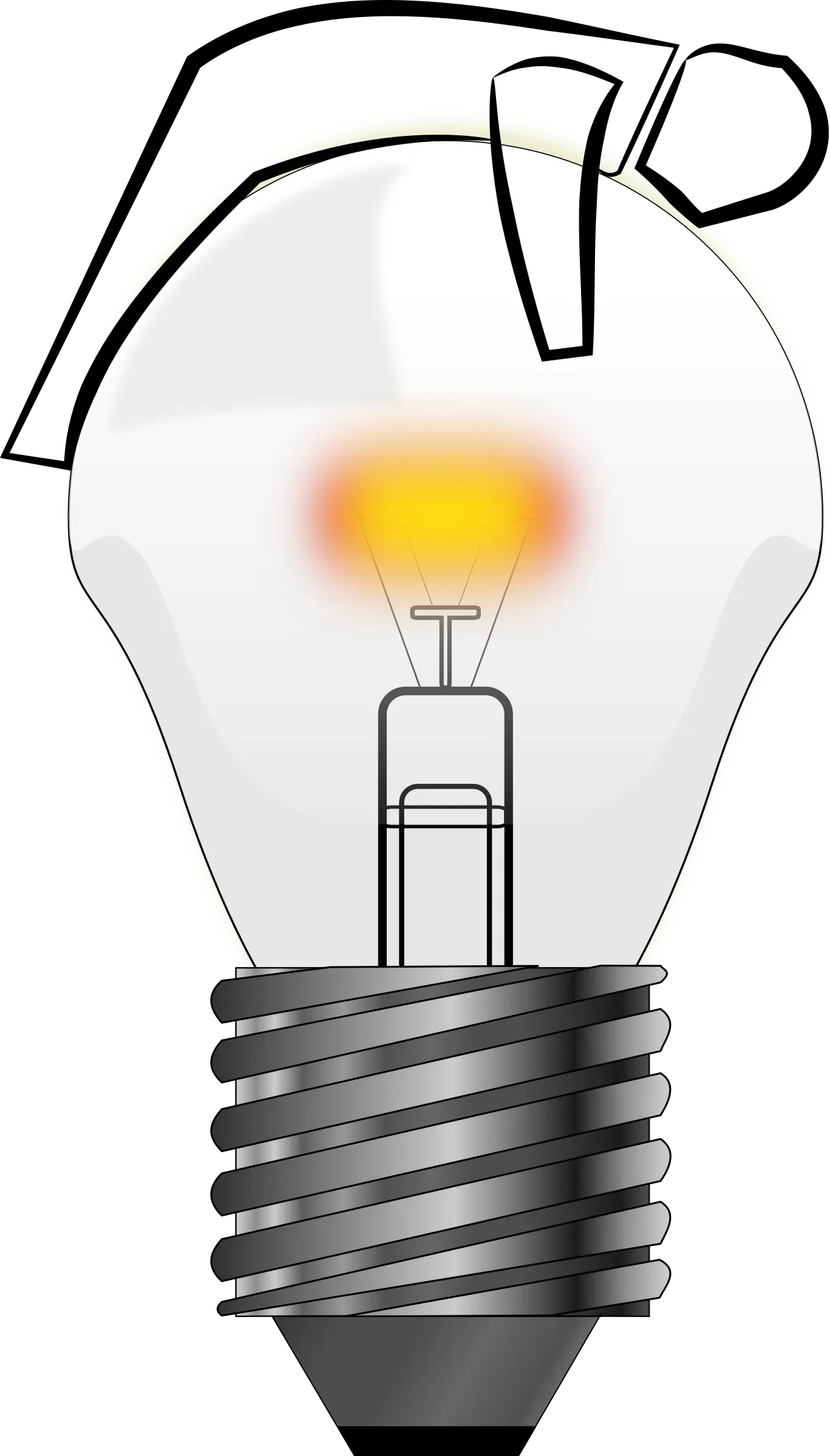 Glowing Light Bulb Illustration