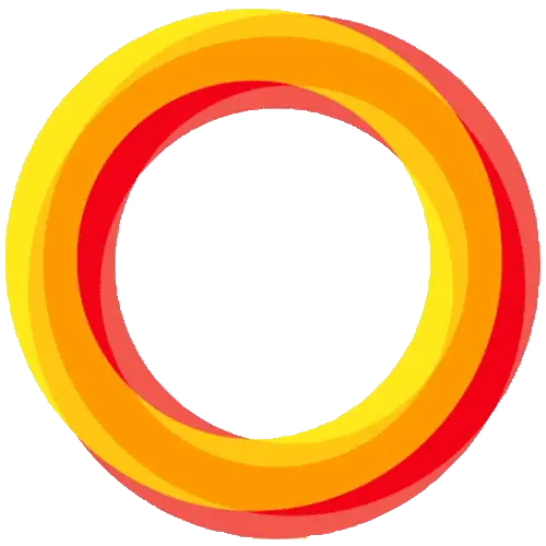 Abstract Red and Yellow Ring Design