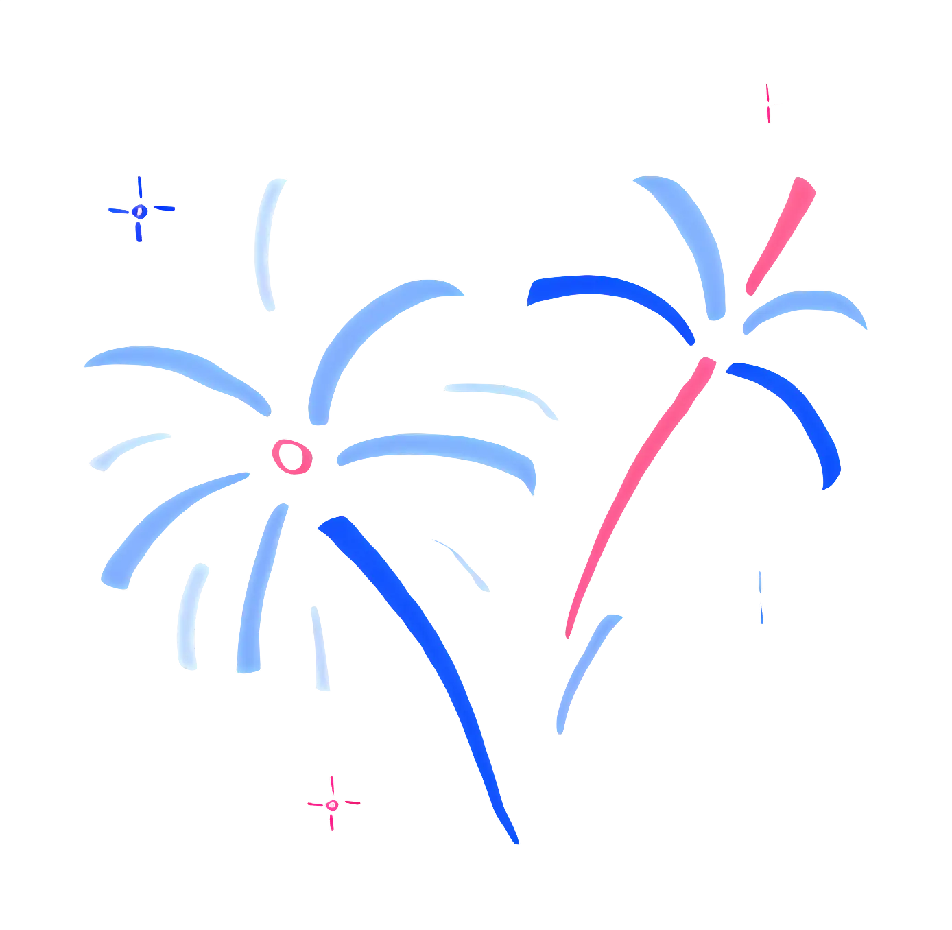 Colorful Fireworks Display