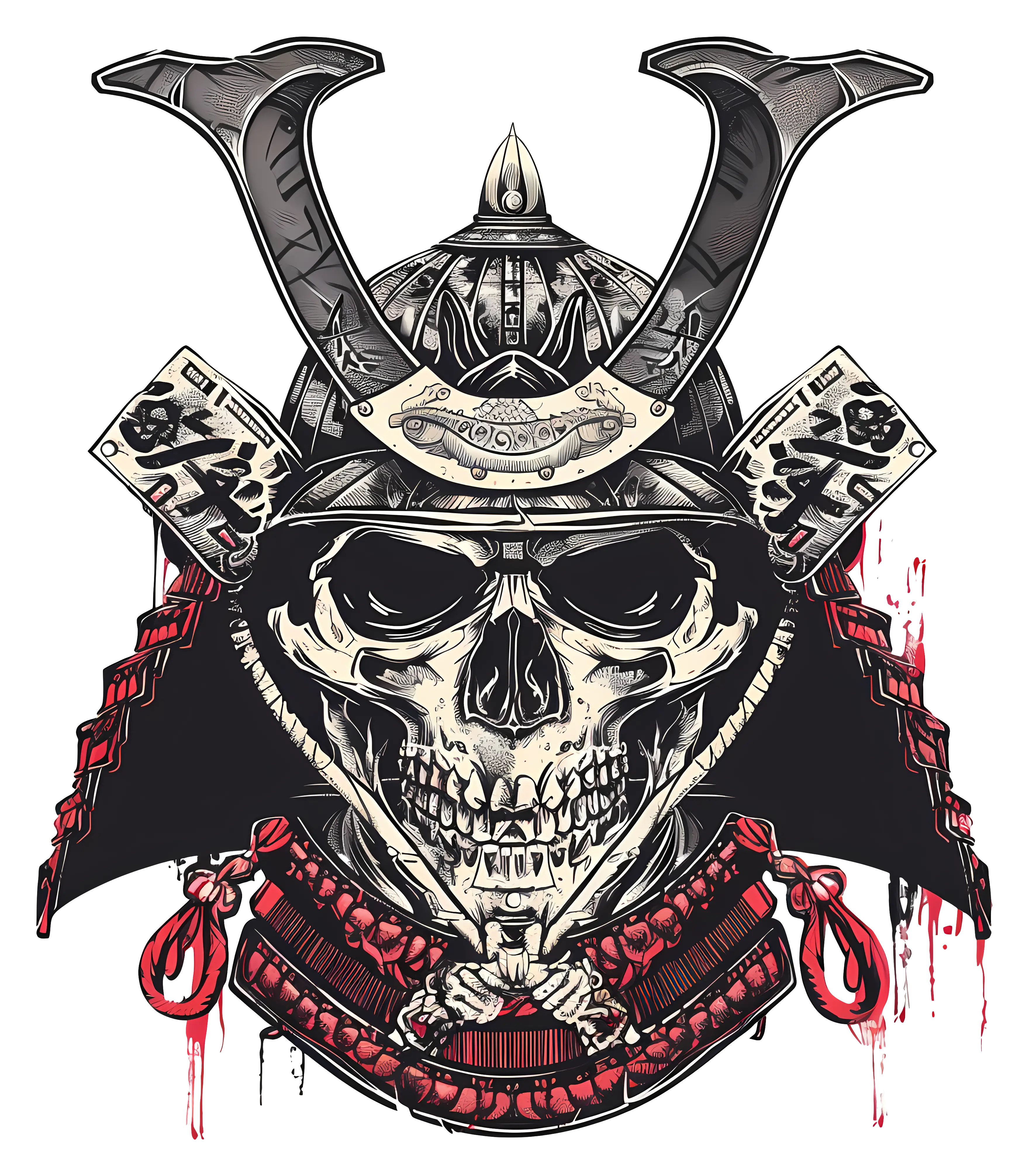 Samurai Skull Helmet Design