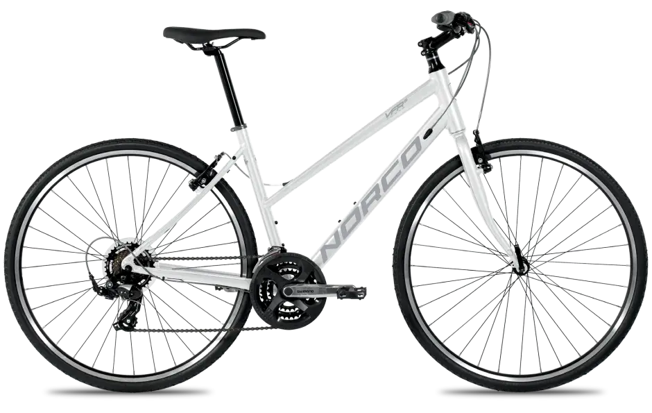 White Hybrid Bike for Urban Use