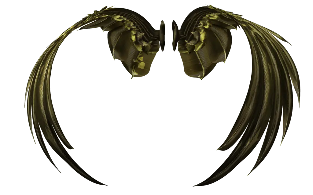 Golden Decorative Fantasy Wings