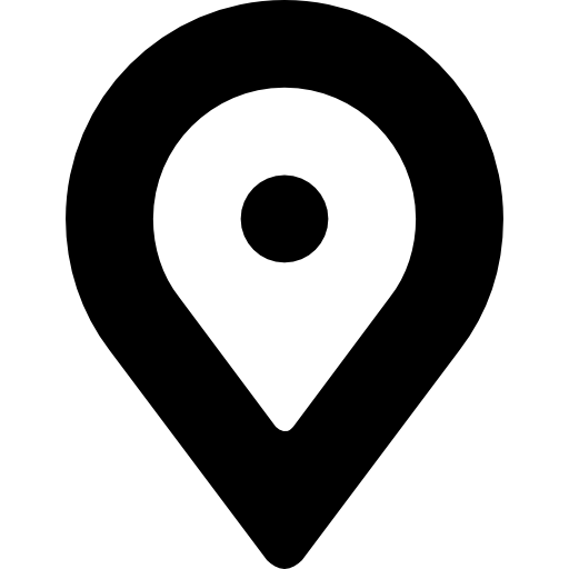 Black Location Pin Icon