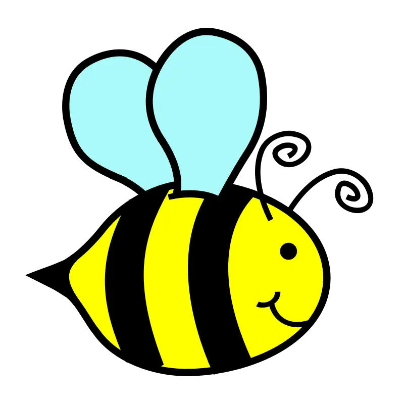 Cute Cartoon Bee Drawing