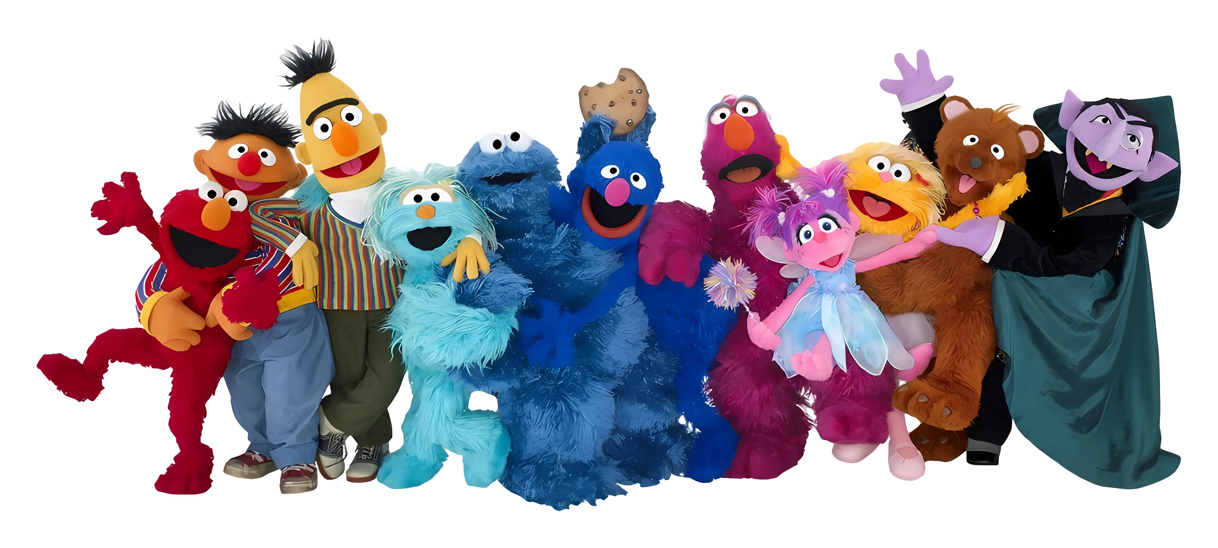 Colorful Puppets from Sesame Street