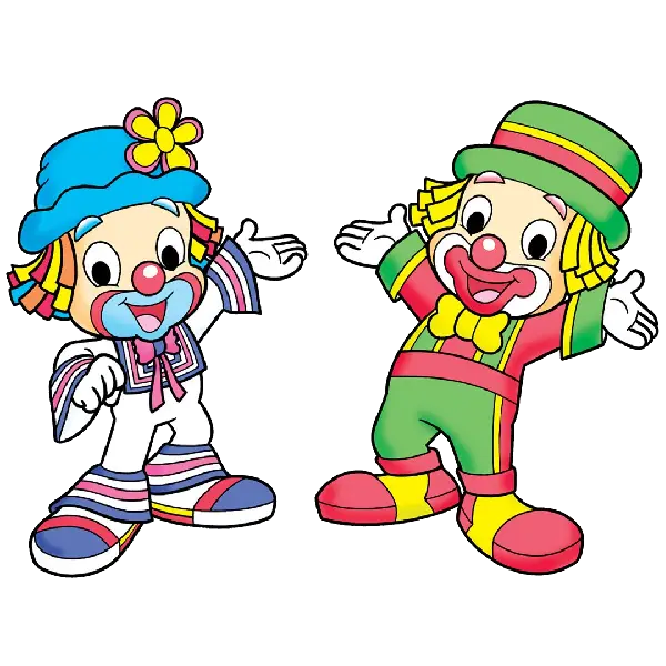 Colorful Cartoon Clowns