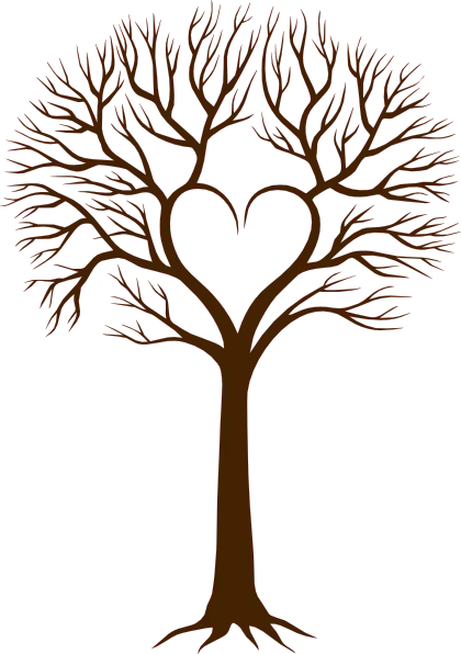 Heart Shaped Tree with Branches