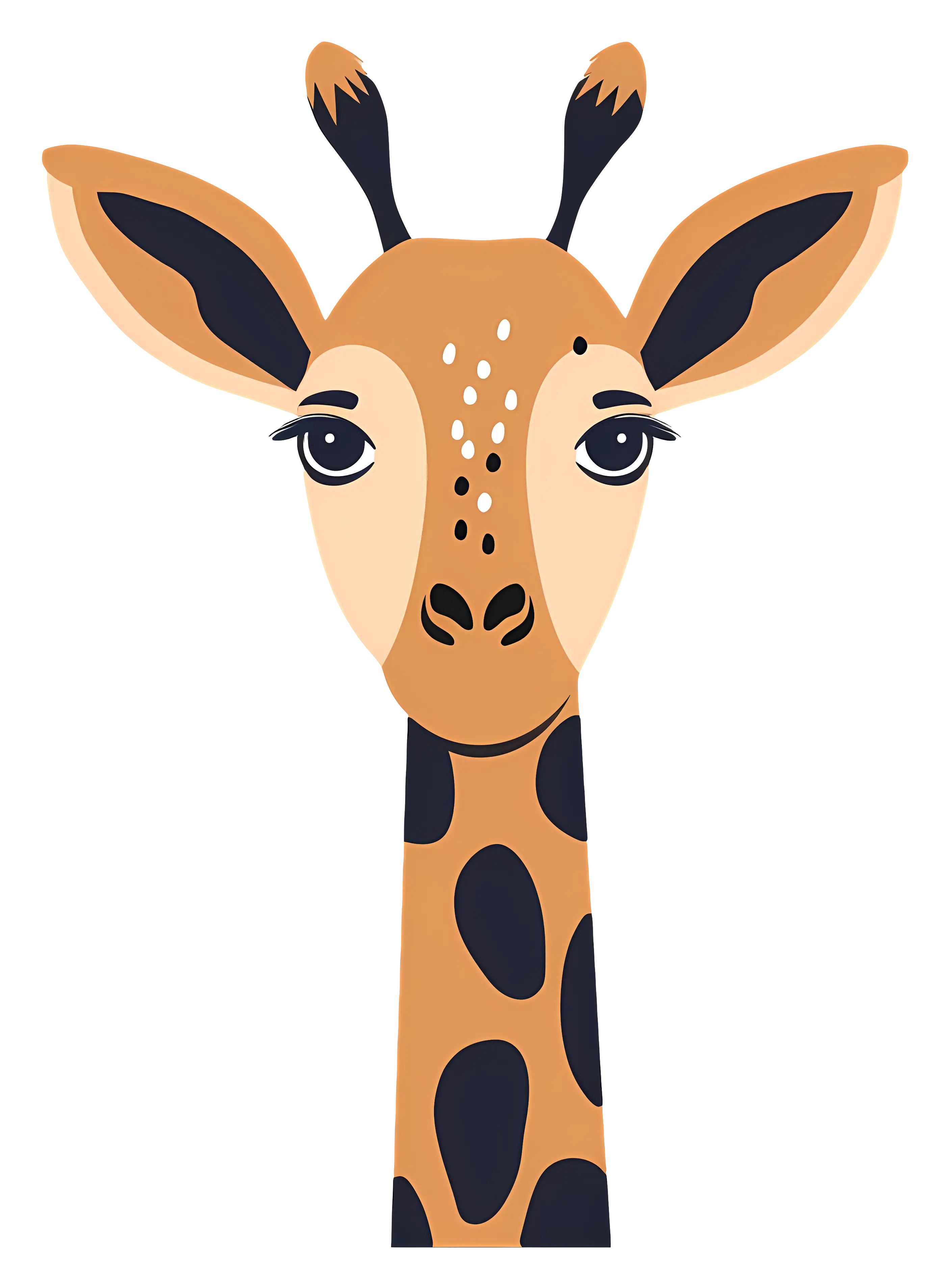 Giraffe cartoon illustration